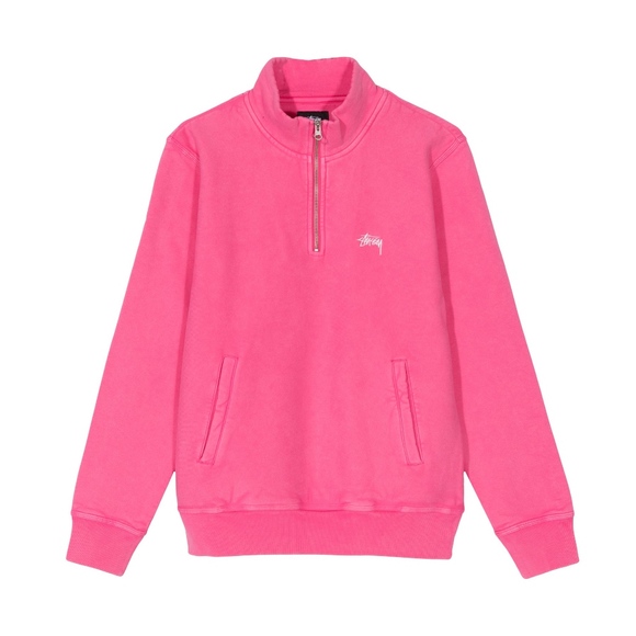 pink stussy sweatshirt